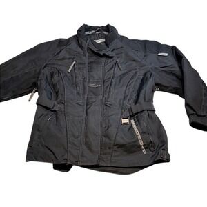 COLDWAVE Power Skin Black Snowmobile Jacket Ladies 2XL Quilted Lined Zip Pockets